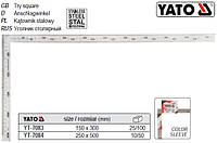 Угольник кутник 90° YATO Польша алюминий 250х500 мм YT-7084