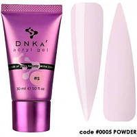 Полигель (в тюбике) DNKa Acryl Gel №05 Powder акрил-гель пудра-розовый, 30 мл