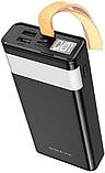 Повербанк BOROFONE J18-20000мАг Power Bank з цифровим дисплеєм, ліхтарем, 2хUSB Чорний, фото 9