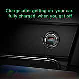 Автомобільний зарядний пристрій Baseus Car Charger QC 3.0 30 W 2 USB 5 A Заряджання від прикурювача в авто, фото 6