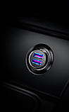 Автомобільний зарядний пристрій Baseus Car Charger QC 3.0 30 W 2 USB 5 A Заряджання від прикурювача в авто, фото 3