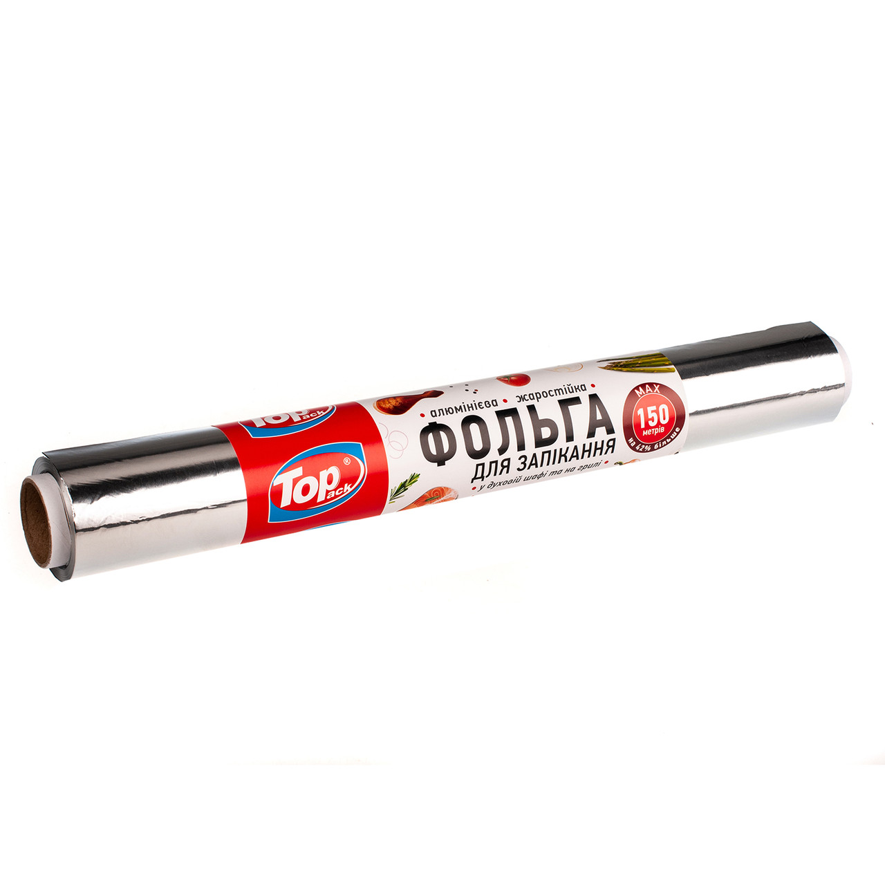 Фольга алюмінієва Toppack MAX 44 см 150 м 18 мкм 1350г