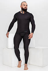 Термокомплект чоловічий футболка і штани іThermoSOFT з двустороннім мікроначісуванням (до -16 °C) чорний