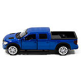 Іграшкова машинка металева FORD F-150 SVT Raptor, форд раптор, синя, відкр двері, інерція, 11*4*4см (250263), фото 3