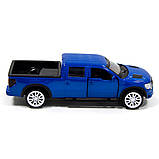 Іграшкова машинка металева FORD F-150 SVT Raptor, форд раптор, синя, відкр двері, інерція, 11*4*4см (250263), фото 7