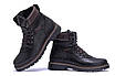 Чоловічі зимові шкіряні черевики ZG Black Military Style, чоловічі зимові теплі утеплені черевики на хутрі, фото 7
