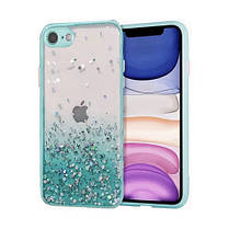 Чохол із блискітками та захистом камери для Apple iPhone 7/8, SE 2020 Mint, фото 5