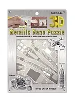 Металлический 3D-пазл Metallic Nano Puzzle - Техника (на выбор, танк / вертолёт / самолёт / трактор)