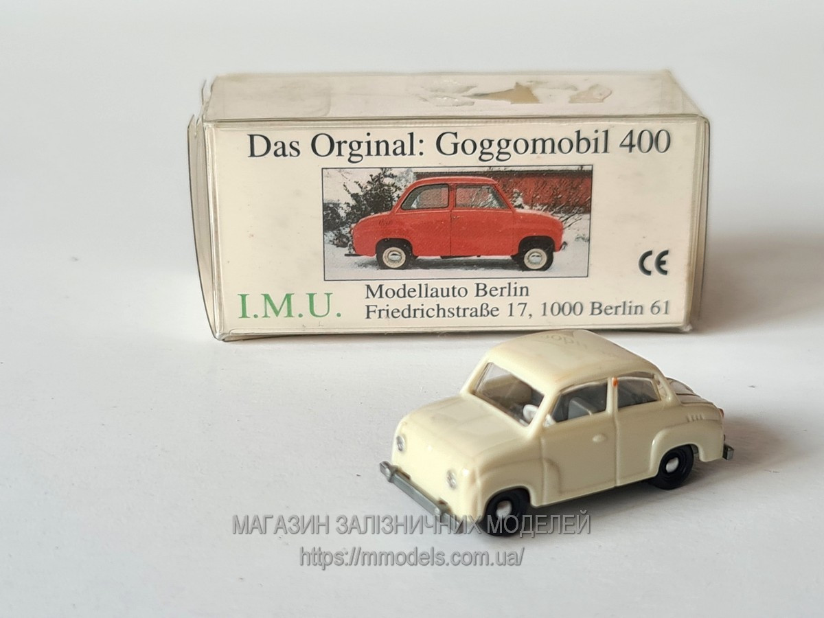 Модель легкового мiкромобiля Goggo mobil, масштаба 1/87, H0 / I.M.U, фото 1