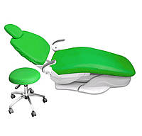 Зелений чохол для стоматологічного крісла, чохол крісла стоматолога зелений