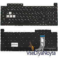 Клавиатура для ноутбука ASUS (G731GU, G731GV) rus, black, без фрейма, подсветка клавиш (RGB 4) (ОРИГИНАЛ)