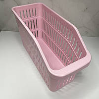 Лоток в холодильник 4,5 л 30*12,5*17см рожевий Полимербіт ПБ-805