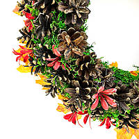 Декоративный венок Осенний лист d-37 см