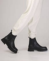 Черевики Челсі Teona 421 37 чорний шкіра 36, фото 3