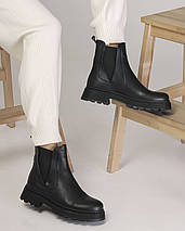 Черевики Челсі Teona 421 37 чорний шкіра 36, фото 4