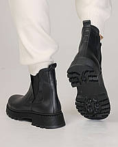 Черевики Челсі Teona 421 37 чорний шкіра 36, фото 5