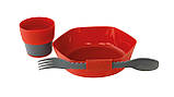 Набір туристичного посуду Robens Leaf Meal Kit Fire Red (690276), фото 4