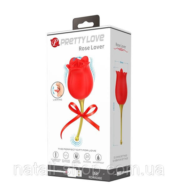 Кліторальний вібратор Pretty Love Rose Lover