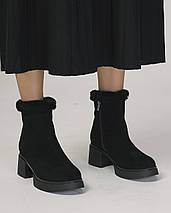 Черевики Berkonty 26027 37 чорні замша 36, фото 2