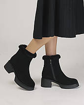 Черевики Berkonty 26027 37 чорні замша 36, фото 3