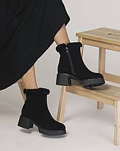 Черевики Berkonty 26027 37 чорні замша 36, фото 4