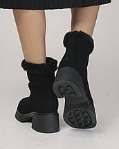 Черевики Berkonty 26027 37 чорні замша 36, фото 5