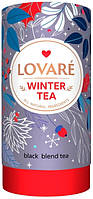 Чай Lovare Winter Tea черный с инжиром, гранатом и цветами 80 грамм в подарочной упаковке