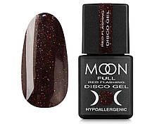 Гель-лак Moon Full Red Flashing Disko FD10, бордовий з шиммером, світловідбиваючий, 8 мл