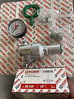 Редуктор тиску з манометром мембранний "Koer" 1/2" KR.1239