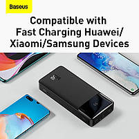 Повербанк Baseus Bipow Digital Display 20000mAh 15W зовнішній акумулятор універсальна батарея для телефону, фото 6