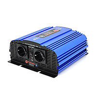 DR Инвертор напряжения Tommatech MS-1200, 24V/220V, 1200W с аппроксимированной синусоидой, 2Shuko, USB,