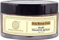 Массажный крем Миндаль и Абрикос 50 г, Кхадi; Herbal massage cream Almond & Apricot 50 g, Khadi