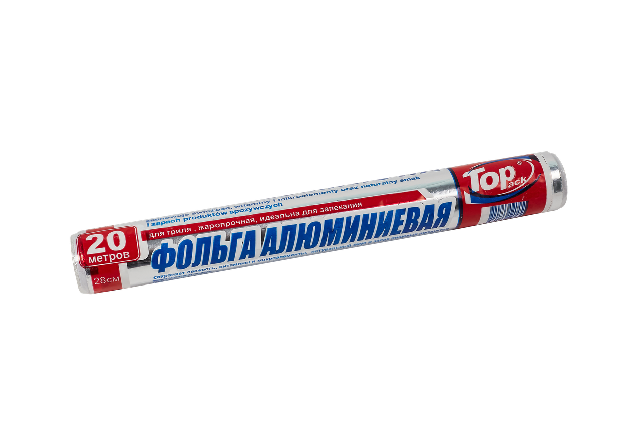 Фольга алюмінієва для запікання Toppack 29см 20м 9мкм