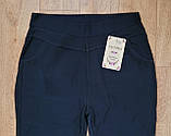 Штани зимові, жіночі, щільні на хутрі. Ластівка. Темно-синій 2XL (50 р), фото 2