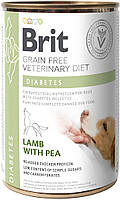 Вологий корм для собак Brit VetDiets Diabetes з захворюванням саxарного діабету 400 г (8595602 NC, код: 7581467