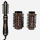 Фен стайлер для волосся 2 в 1 керамічний 1000 Вт поворотна насадка та щітка фен Gemei GM-4825, фото 2