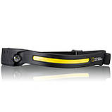 Ліхтар налобний National Geographic Iluminos Stripe 300 lm + 90 Lm USB Rechargeable (9082600), фото 3