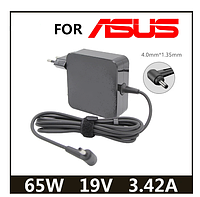 Зарядное устройство для ноутбука 4.0x1.35 мм 3.42A 19V 65W Asus square новое