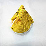 Шапка Діда Мороза жовта з паєтками SPRING AROUND 03406, фото 5