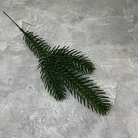 Декоративна зелена гілочка, 22,5 см, 3 відростки, Зелений