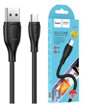 Кабель USB HOCO X61 MicroUSB 3.0A, 1м, фото 1