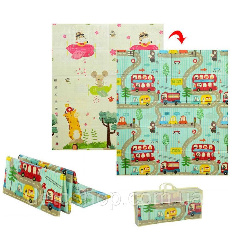 Дитячий килимок-мат Bambi MR 0587-1 Машинка-літак