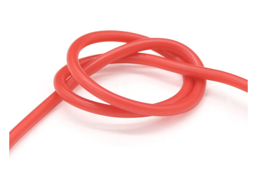 Провід силіконовий QJ 30 AWG (червоний), 1 метр amc, фото 1