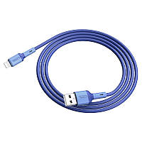 Кабель для зарядки передачи данных USB Hoco X65 Prime USB на Lightning 1 m 2.4A Blue MD, код: 7845653