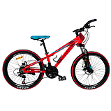 Велосипед SPARK TRACKER JUNIOR (колеса - 24", алюмінієва рама - 11"), фото 3