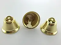 Маленькі золоті дзвіночки для декорування сувенірів, скрапбукінгу та одягу золото розміром 32 мм