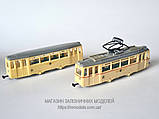 Модель стендової моделі 2х вагонного трамваю, масштаб 1/87, H0 ART.80.359, фото 3