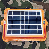 Прожектор повербанк на сонячній батареї D8+Solar, Power Bank 12000mAh 4 режими, Type C \ USB, фото 3