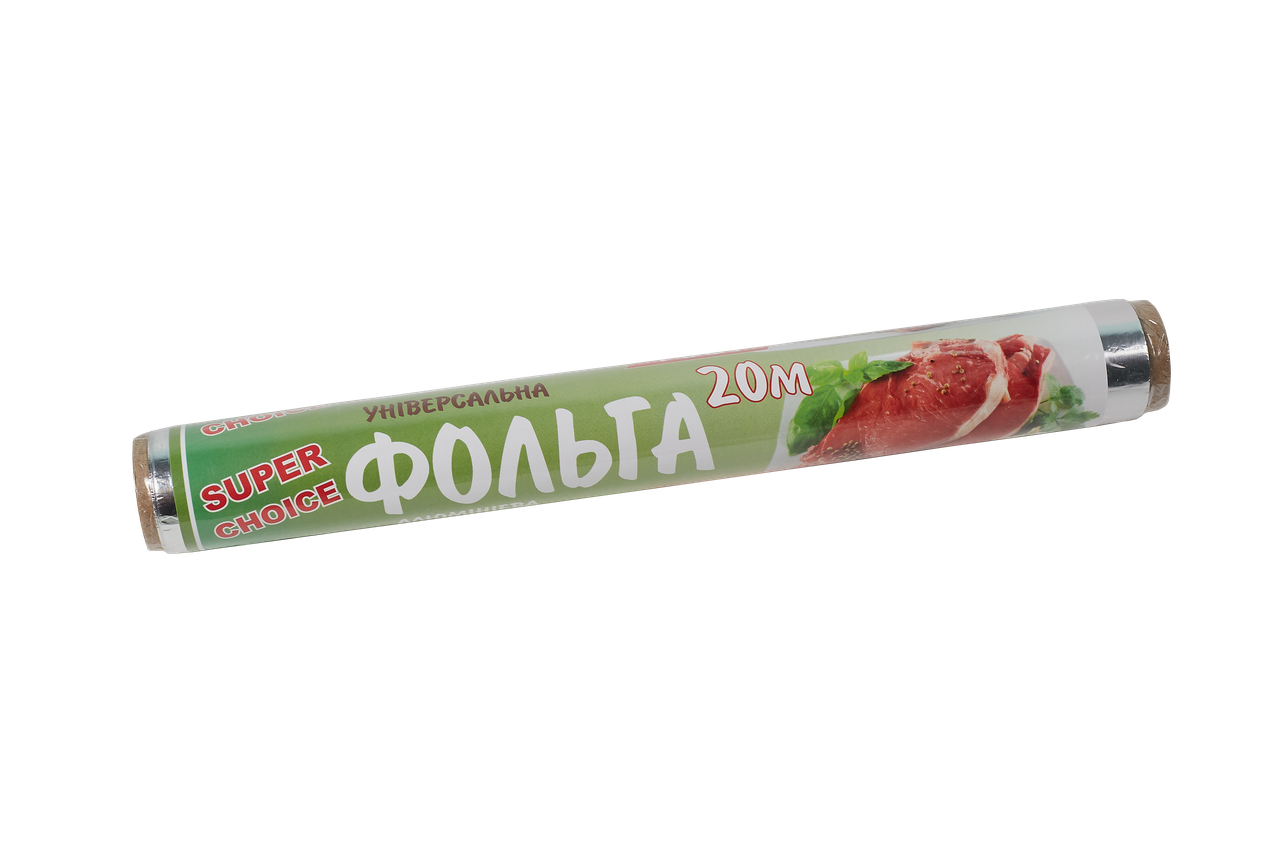 Фольга алюмінієва для запікання 29см 20м, 9мкм Super Choise