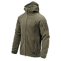 Кофта мужская флисовая с капюшоном на молнии Helikon-Tex Patriot Mk2 Hybrid Fleece Олива, Флиска мужская